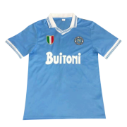 86/87 Napoli Home Blue Retro Soccer Football Kit Men