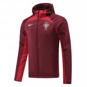 2022 Portugal Burgundy All Weather Windrunner Soccer Football Jacket Man