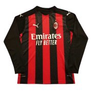 20-21 AC Milan Home Man LS Soccer Football Kit