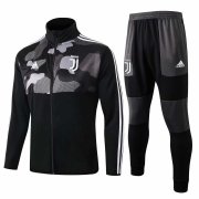 Juventus 2019-20 Black Men Soccer Football Training Kit(Jacket + Pants)