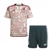 2022 Mexico Away Soccer Football Kit (Top + Shorts) Youth