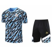 21-22 Liverpool Light Blue Soccer Football Training Suit (Shirt + Short) Man