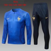 2022 France Blue 3D Soccer Football Training Kit Youth