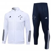 23-24 Cruzeiro White Soccer Football Training Kit (Jacket + Pants) Man