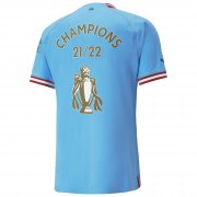 22-23 Manchester City Home Soccer Football Kit Man #Champions 21/22