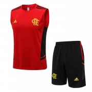 22-23 Flamengo Red Soccer Football Training Kit (Singlet + Shorts) Man