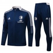 21-22 Feyenoord Navy Soccer Football Training Suit (Jacket + Pants) Man