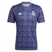 23-24 Real Madrid Pre-Match Blue Soccer Football Kit Man