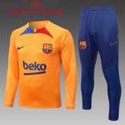 22-23 Barcelona Orange Soccer Football Training Kit Youth