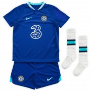 22-23 Chelsea Home Soccer Football Kit (Top + Short + Socks) Youth