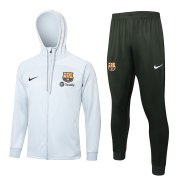 23-24 Barcelona Light Grey Soccer Football Training Kit (Jacket + Pants) Man #Hoodie