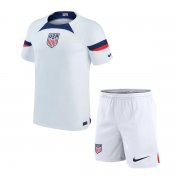 2022 USA Home Soccer Football Kit (Top + Shorts) Youth