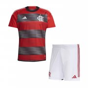 23-24 Flamengo Home Soccer Football Kit (Top + Short) Youth