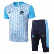 2020-21 Olympique Marseille Blue Men Soccer Football Short Training Suit