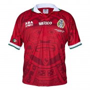 1998 Mexico Red Soccer Football Kit Man #Retro
