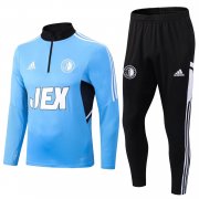 22-23 Feyenoord Light Blue Soccer Football Training Kit Man