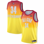 2023 NBA Brand Orange All-Star Game Swingman Jersey Man Giannis Antetokounmpo #34