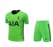 20-21 Tottenham Hotspur Goalkeeper Green Man Soccer Football Jersey + Shorts Set