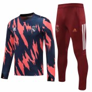 20-21 Real Madrid Navy - Pink Man Soccer Football Training Suit
