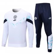 22-23 Manchester City White - Royal Soccer Football Training Kit Man