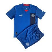 22-23 Iceland Home Soccer Football Kit (Top + Short) Youth