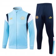 23-24 Manchester City Blue Soccer Football Training Kit (Jacket + Pants) Man