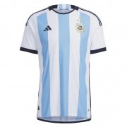 2023 Argentina 3-Star Home World Cup Champions Soccer Football Kit Man #Player Version
