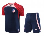23-24 Atletico Madrid Navy Short Soccer Football Training Kit (Top + Short) Man