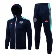 21-22 Arsenal Hoodie Navy Soccer Football Training Kit (Jacket + Pants) Man