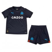 22-23 Olympique Marseille Away Soccer Football Kit (Top + Shorts) Youth
