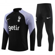 23-24 Tottenham Hotspur Black Soccer Football Training Kit Man