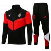 21-22 AC Milan Black Soccer Football Training Suit (Jacket + Pants) Man