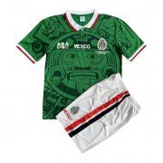 1998 Mexico Retro Home Soccer Football Kit (Top + Short) Youth