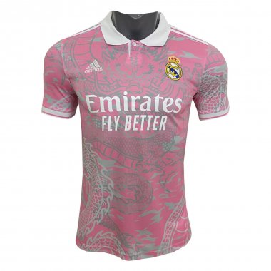 23-24 Real Madrid Pink Dragon Soccer Football Kit Man #Special Edition