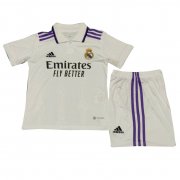22-23 Real Madrid Home Soccer Football Kit (Top + Short) Youth