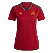 2022 Spain Home Soccer Football Kit Woman