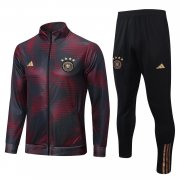 2022 Germany Red - Grey Soccer Football Training Kit (Jacket + Pants) Man