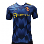 21-22 Manchester United Third Soccer Football Kit Man #Player Version