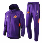 2020-21 Phoenix Suns Purple Men Hoodie Soccer Football Jacket + Pants
