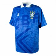 1992 Brazil Away Soccer Football Kit Man #Retro