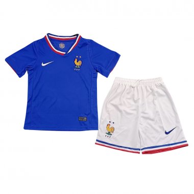 2024 France Home Soccer Football Kit (Top + Short) Youth