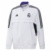 23-24 Real Madrid White All Weather Windrunner Soccer Football Jacket Man