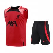 22-23 Liverpool Red Soccer Football Training Kit (Singlet + Short) Man