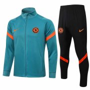 21-22 Chelsea Green Soccer Football Training Suit (Jacket + Pants) Man