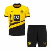 23-24 Borussia Dortmund Home Soccer Football Kit (Top + Short) Youth