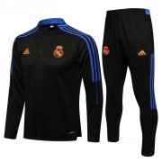 21-22 Real Madrid Black Soccer Football Training Kit Man