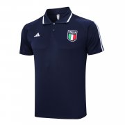 2023 Italy Navy Soccer Football Polo Top Man