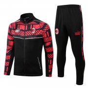 22-23 AC Milan Black Soccer Football Training Kit (Jacket + Short) Man