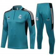 21-22 Real Madrid Green Soccer Football Training Suit Man