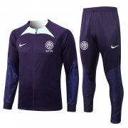 22-23 Inter Milan Purple Soccer Football Training Kit (Jacket + Pants) Man